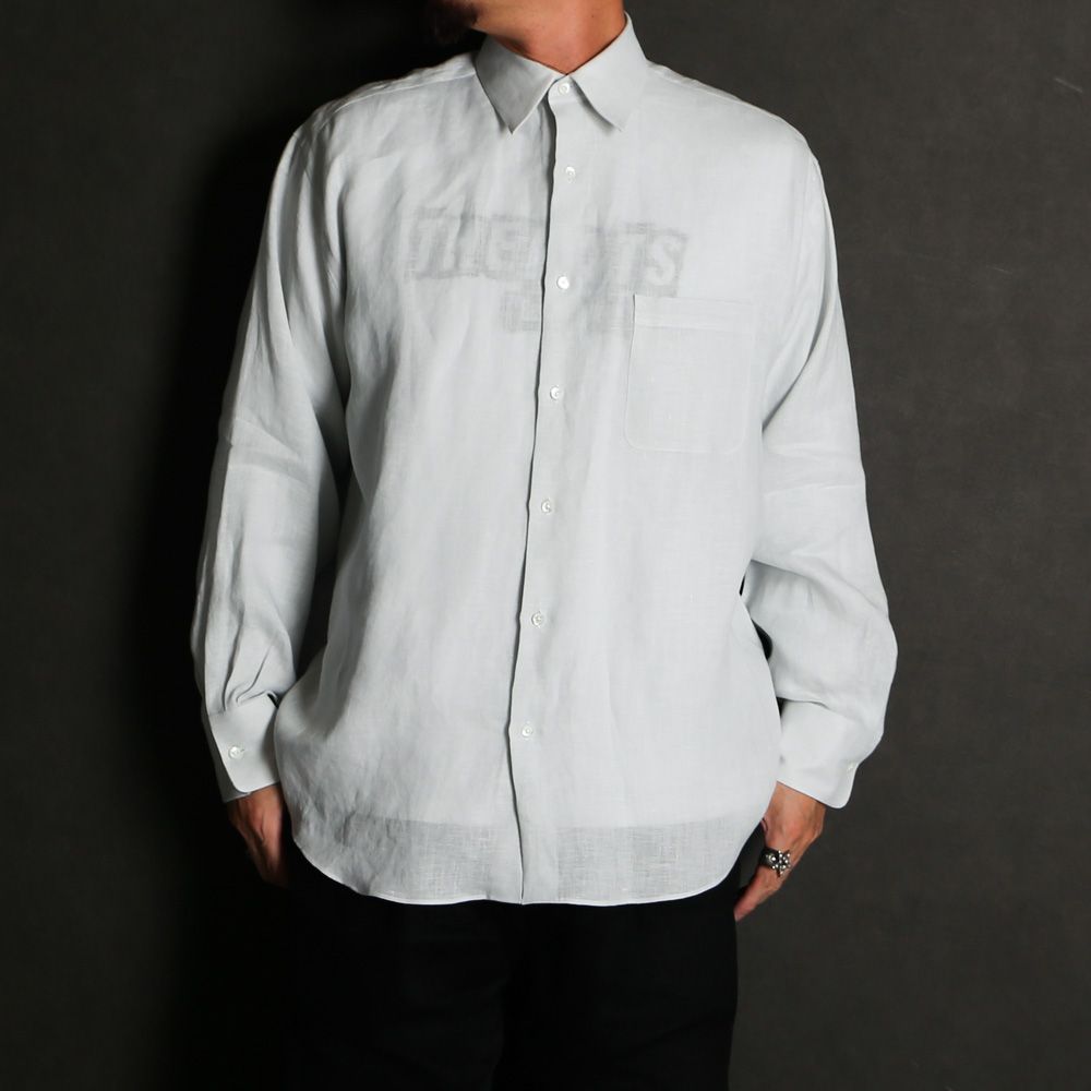 COMFORT FIT SHIRT - ICE / ヘンプ細布 - コンフォートフィットシャツ / A26A22SH01C