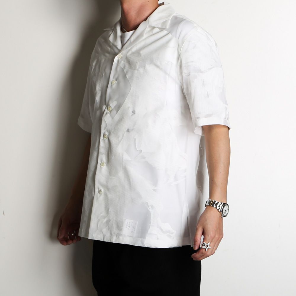 "TRANSPARENT FLOWER" OPEN COLLAR SHIRTS / オープンカラーシャツ / TA23SS-SH036