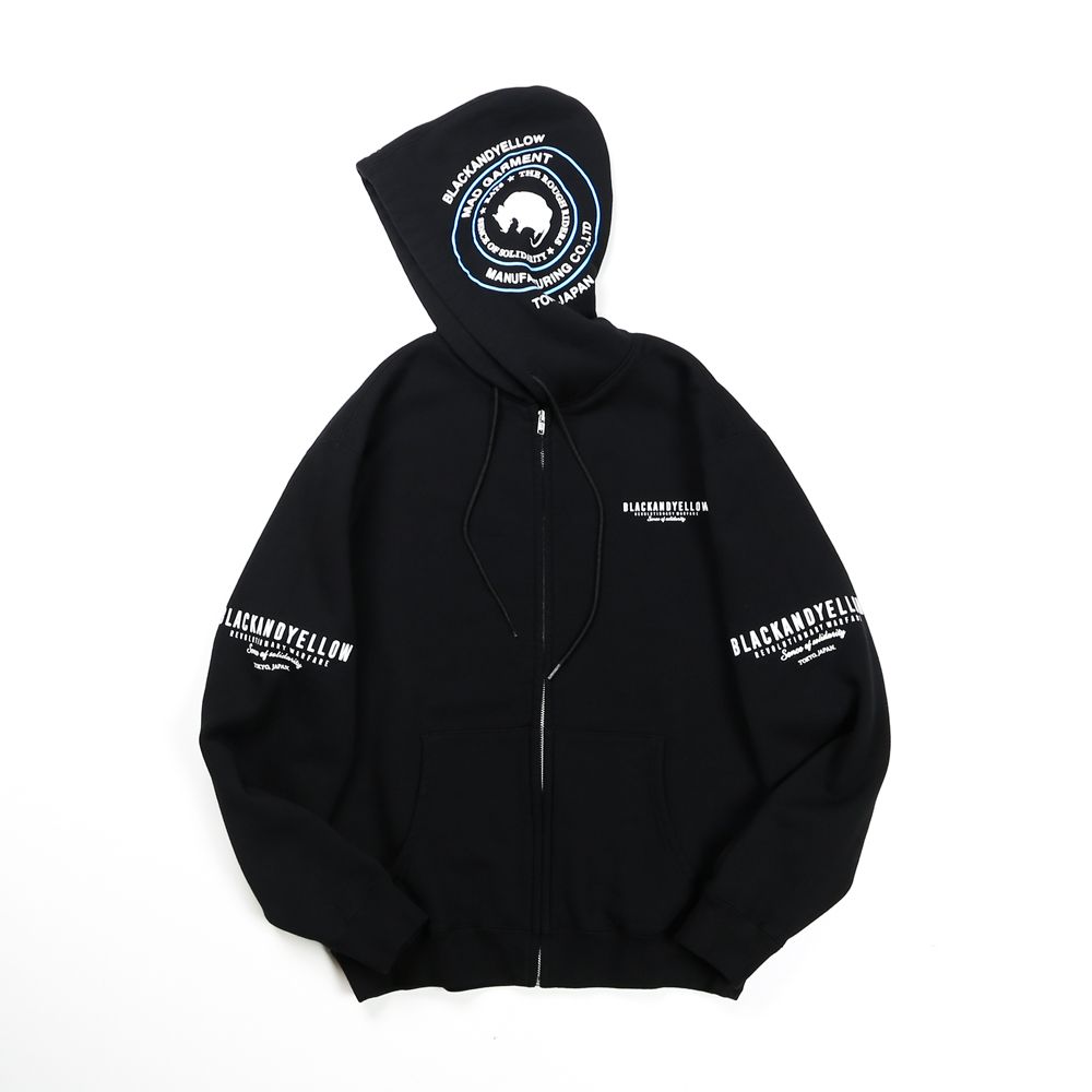 RATS - ZIP HOODIE TYPE-A / プリント ジップアップパーカー