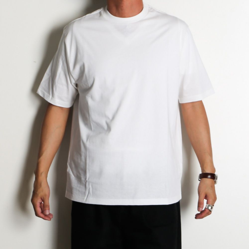 CREW NECK TEE - WHITE / 30/1オーガニックコットン空紡天竺 - クルーネックTee / M26B14CS02B