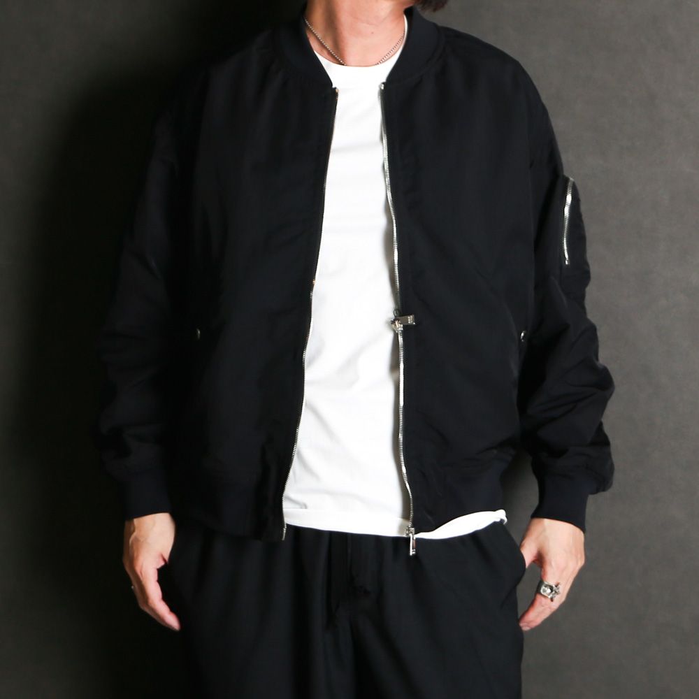 【ラスト1点-サイズ03】TOMORI トモリ - BLACK / ミリタリージャケット / MCKZ0401033588