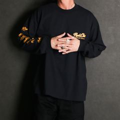 SCRIPT PORK L/S TEE - BLACK / ロングスリーブTシャツ