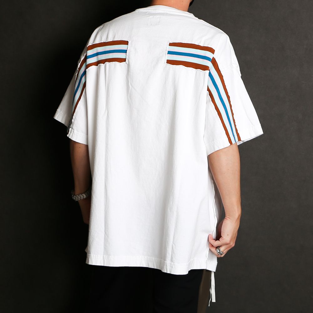 FACETASM TAPE BIG BORDER TEE / O.WH