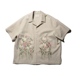 Aloha shirt - Flower garden embroidery / アロハシャツ - フラワー ガーデン エンブロイダリー / SN-571B