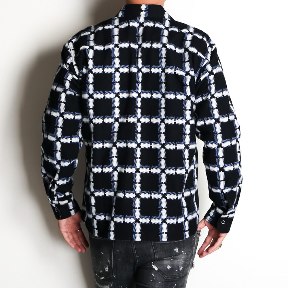 RATS - NATIVE PRINT FLANNEL SHIRT / ネイティブ フランネル