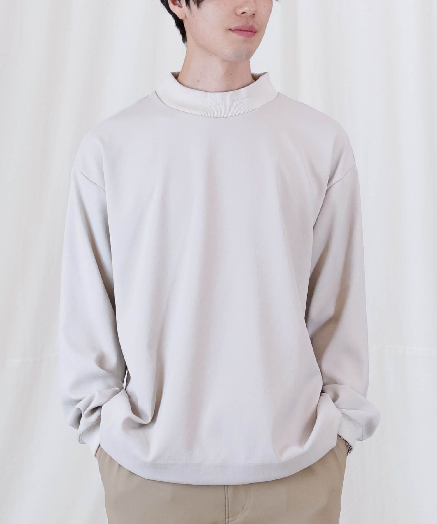 FULLDULL MOCK NECK L/S T / モックネック プルオーバーシャツ / 379111