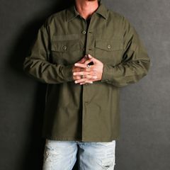 UTILITY SHIRT - Olive / ミリタリーシャツ / 1242019