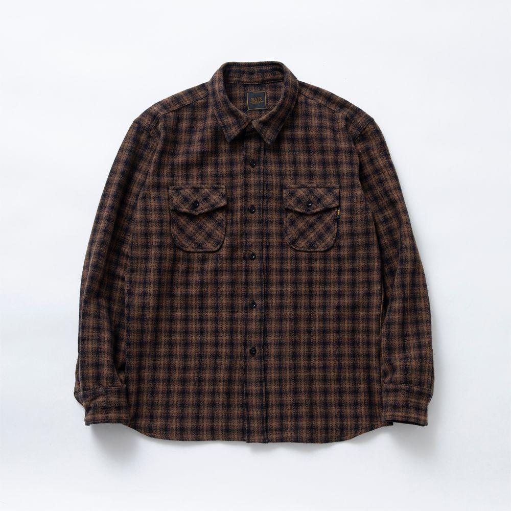 RATS - AMUNDSEN CHECK SHIRT / レギュラーカラー シャツ / 22'RS-0904