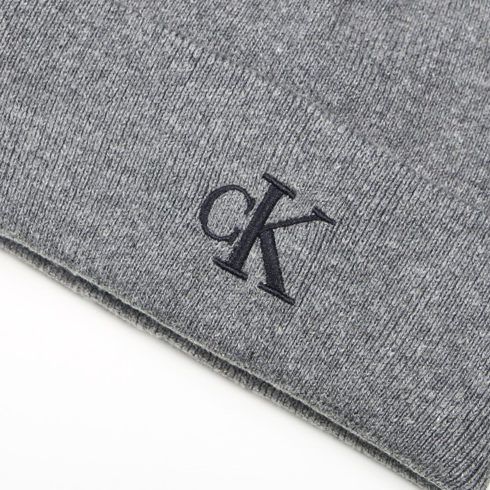 Calvin Klein Jeans - MONOGRAM CUFF BEANIES - Gray