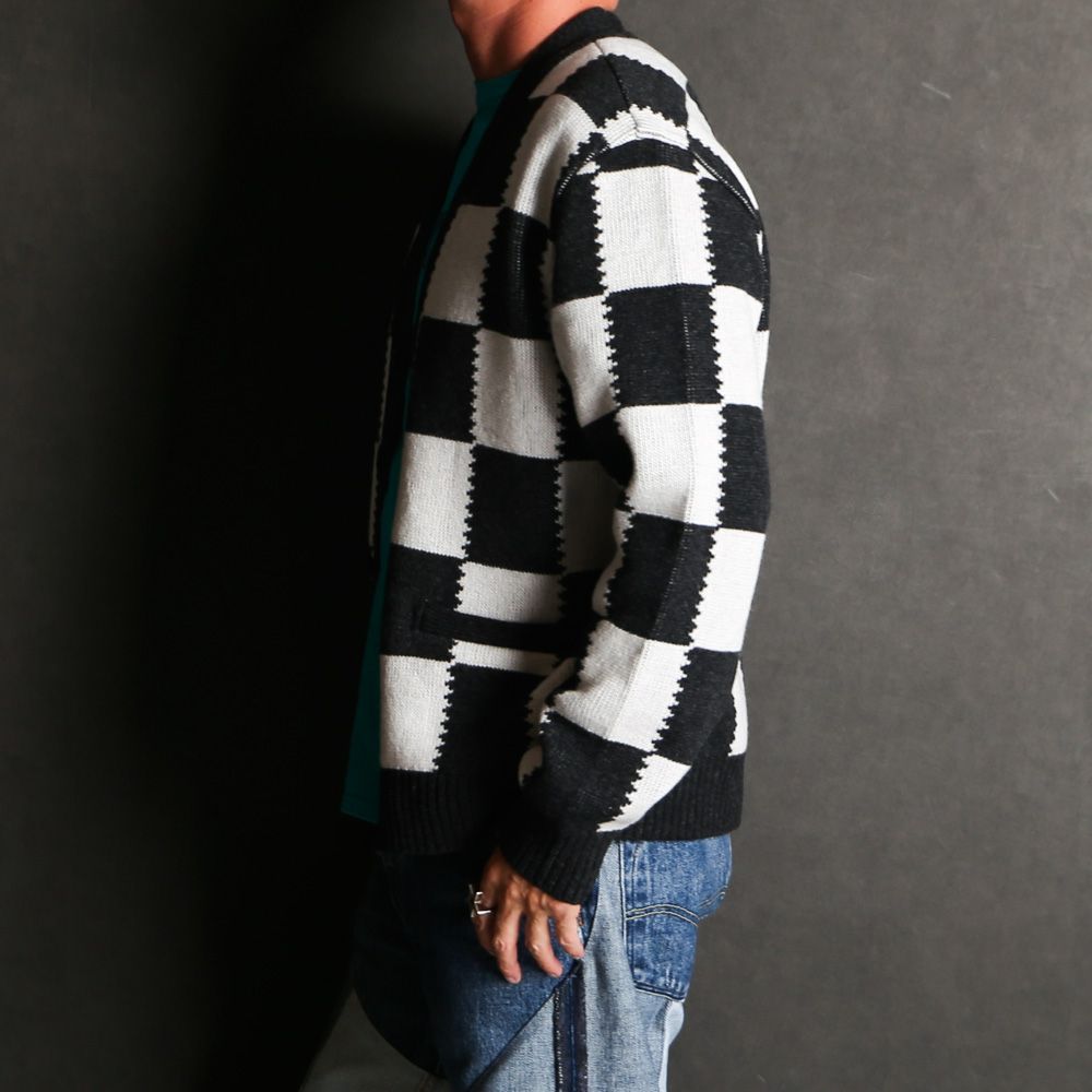 CHECKER CARDIGAN / チェッカー カーディガン / 25'RN-1108