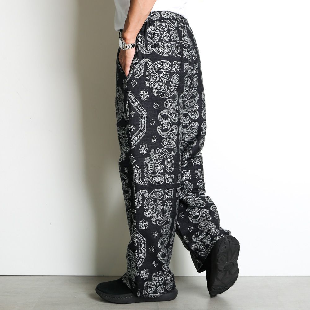 Wide utility trouser - Bandana jacquard / ワイドパンツ - バンダナ ジャガード / SN-537A