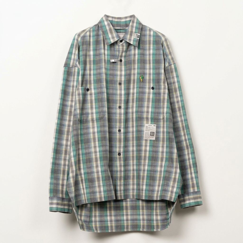 Maison MIHARA YASUHIRO - Check Long Sleeve Shirt - Green