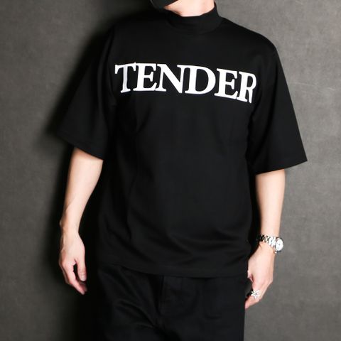 "TENDER"LOGO MOCK NECK TEE / GY-TO-4231