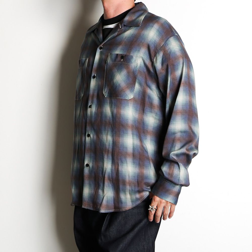 CDL minedenim チェックシャツ 楽天市場】[SALE]MINEDENIM : Distortion Ombre Check L.Western