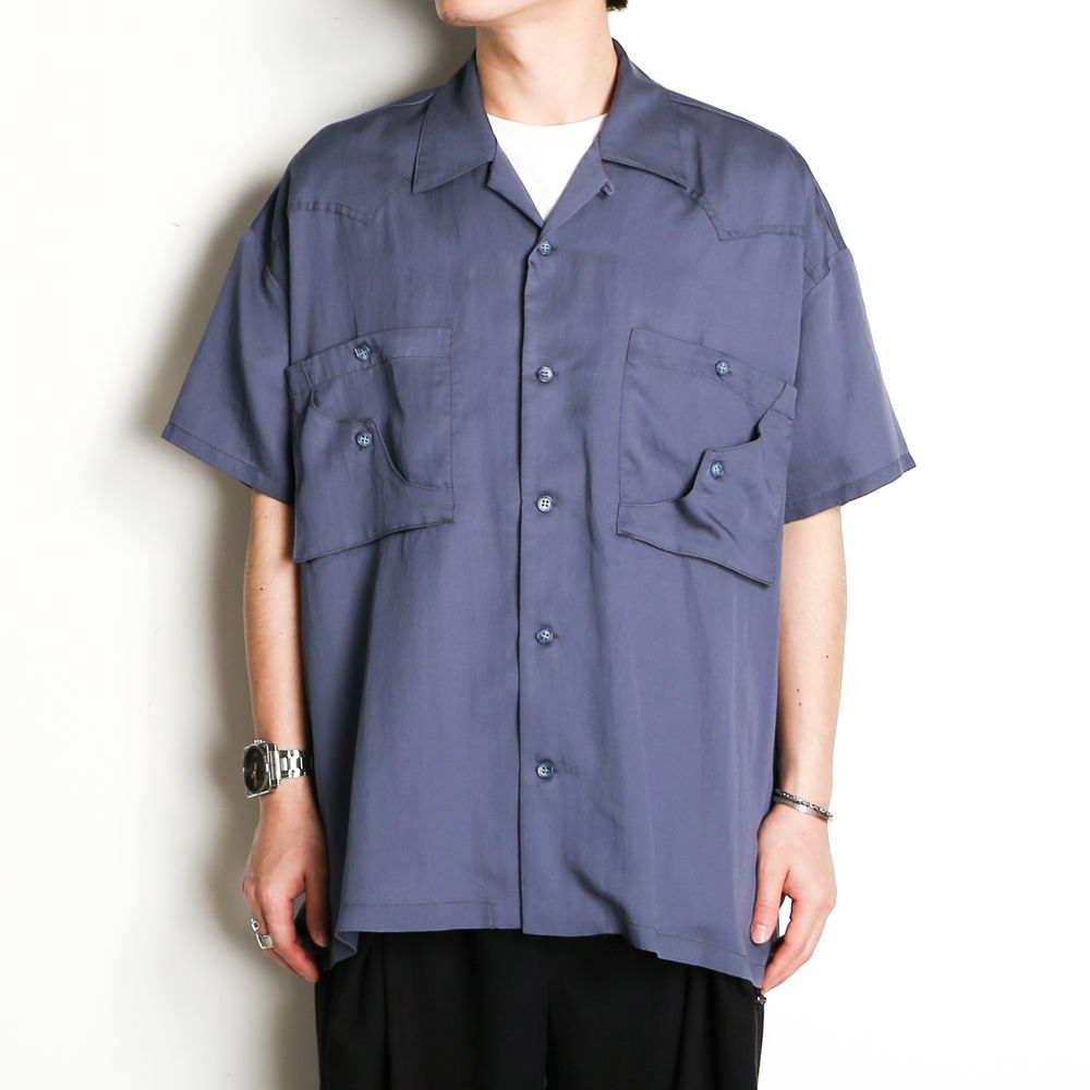 TE TWILL WIDE WESTERN H/S SH / ウエスタンヨーク ワイドシルエットシャツ / 379116