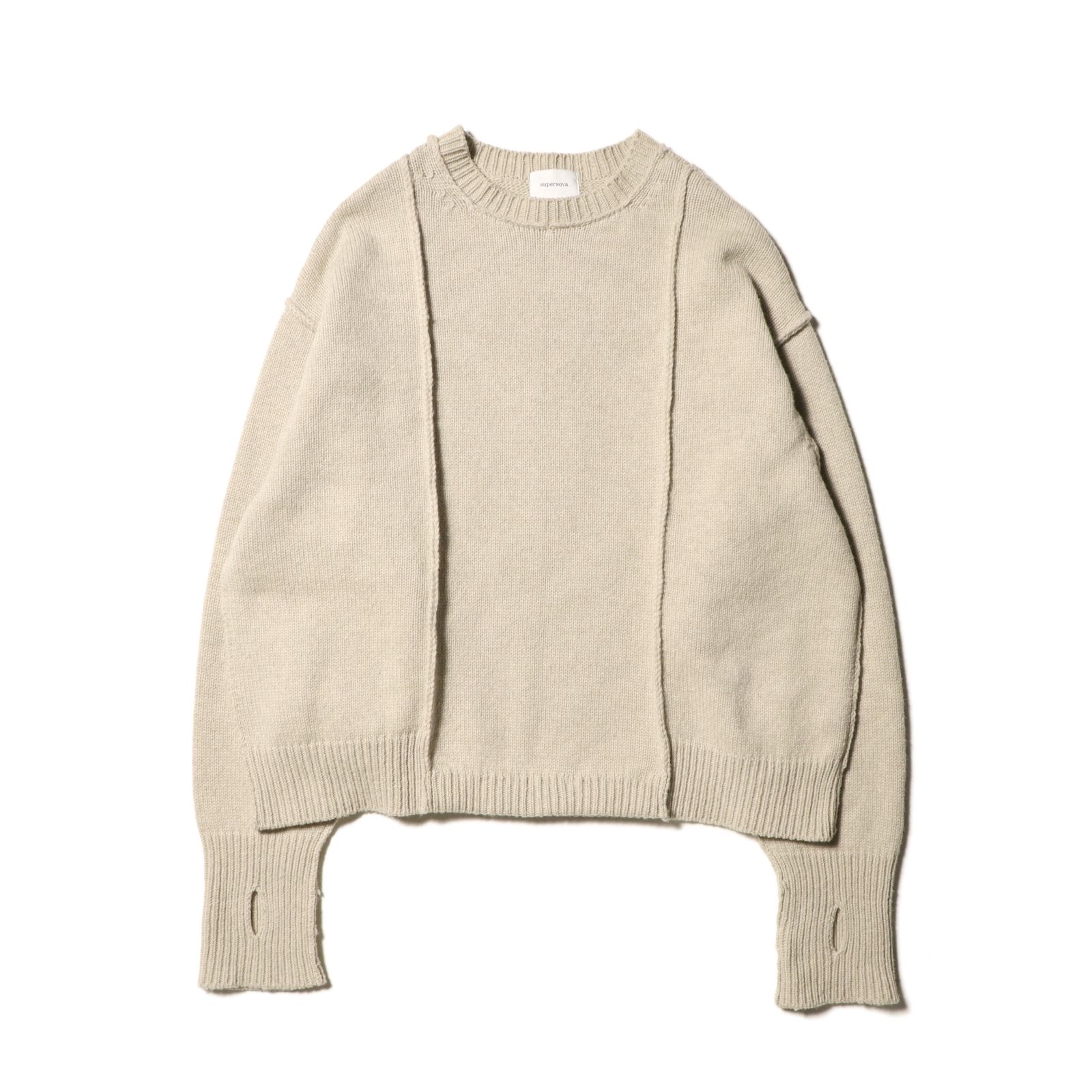 superNova. - Moebius knit sweater / クルーネックセーター 