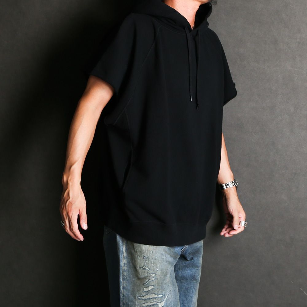 Cutoff Sleeve Big Hoodie / 2308-6003
