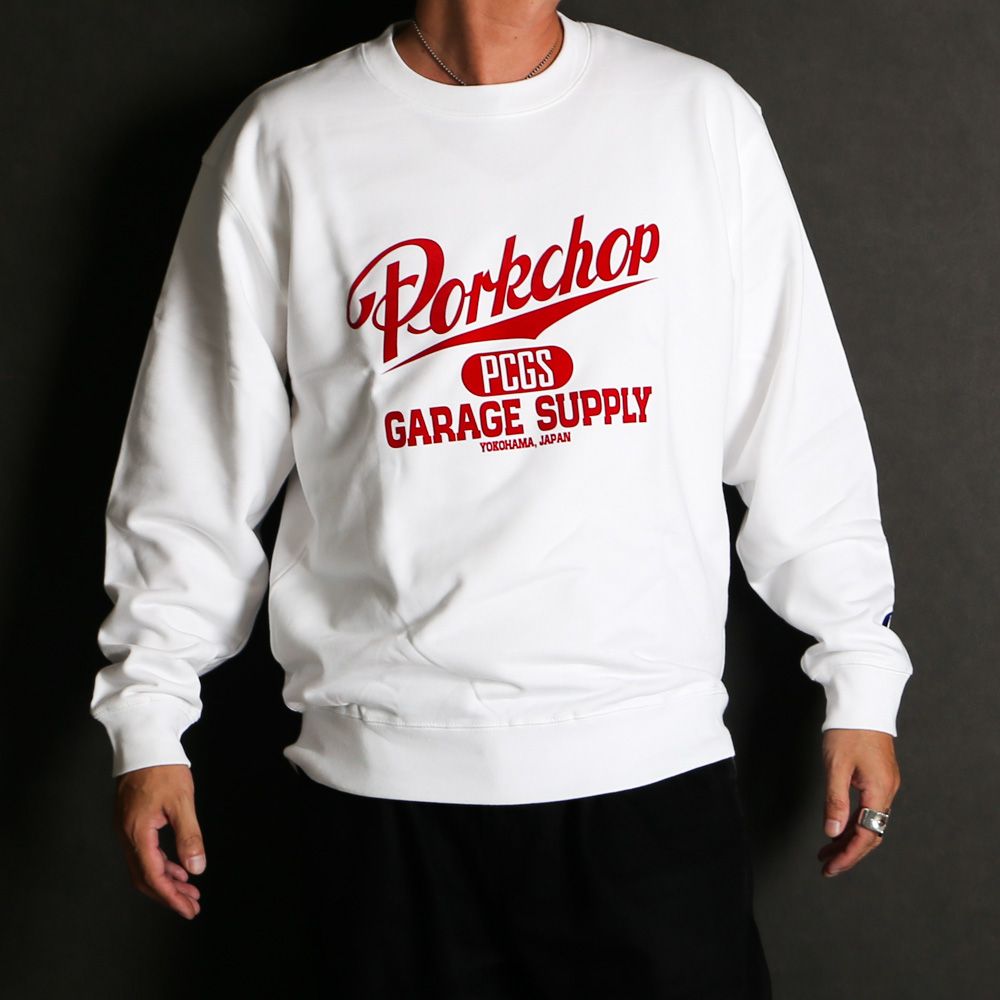 SCRIPT COLLEGE SWEAT - WHITE / スウェット