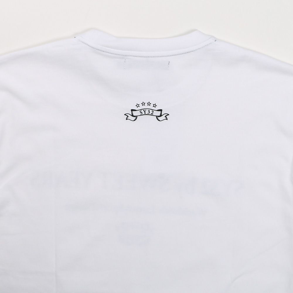 SANS SERIF LOGO L/S TEE - WHITE × BLACK / ロングスリーブTシャツ / 14178J-W