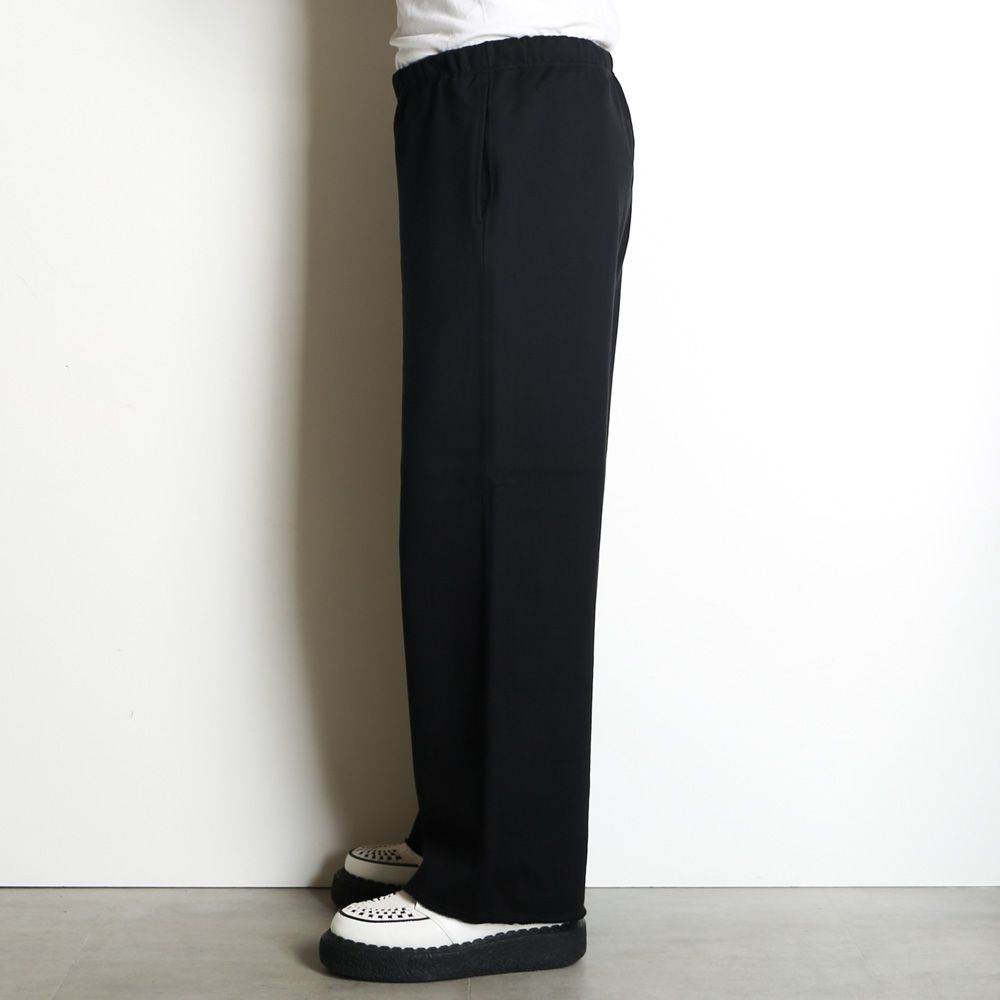 Wide Gym Pants - Black / オーガニックコットンヘビー吊裏毛 - ワイドジムパンツ / A26C13PT01C
