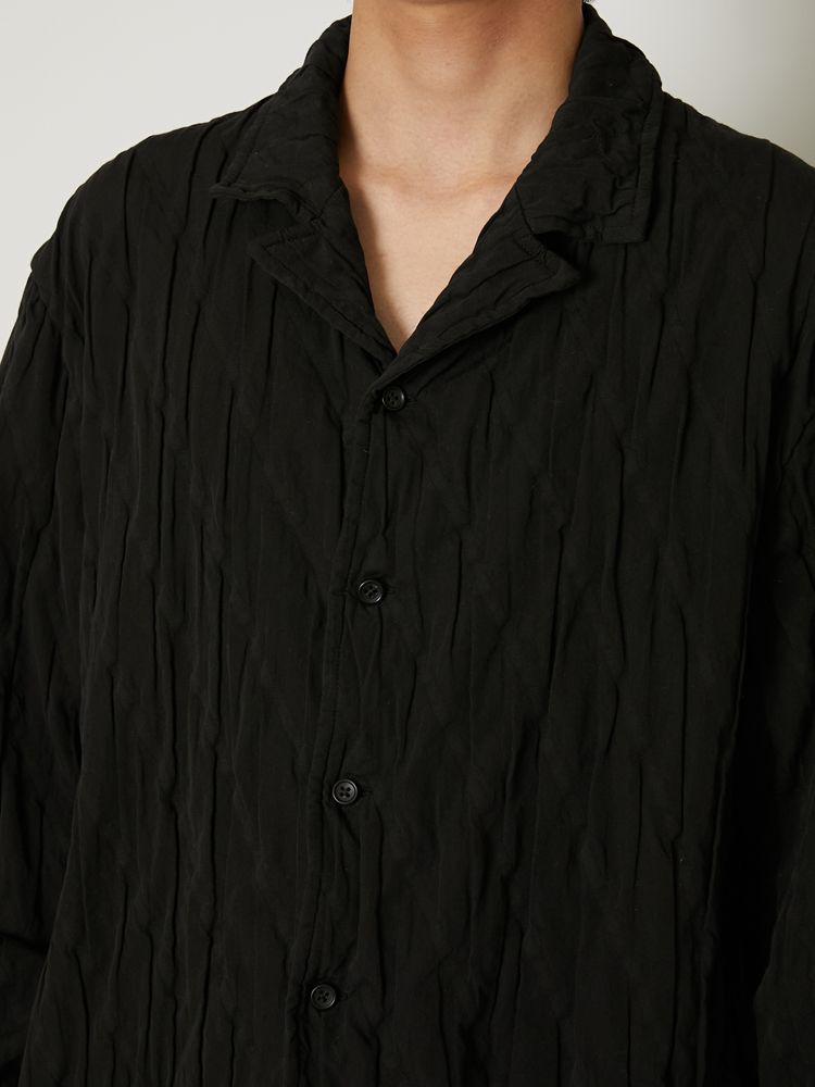 "COTTON PLEATS" SHIRTS / オープンカラーシャツ / TA23AW-SH024