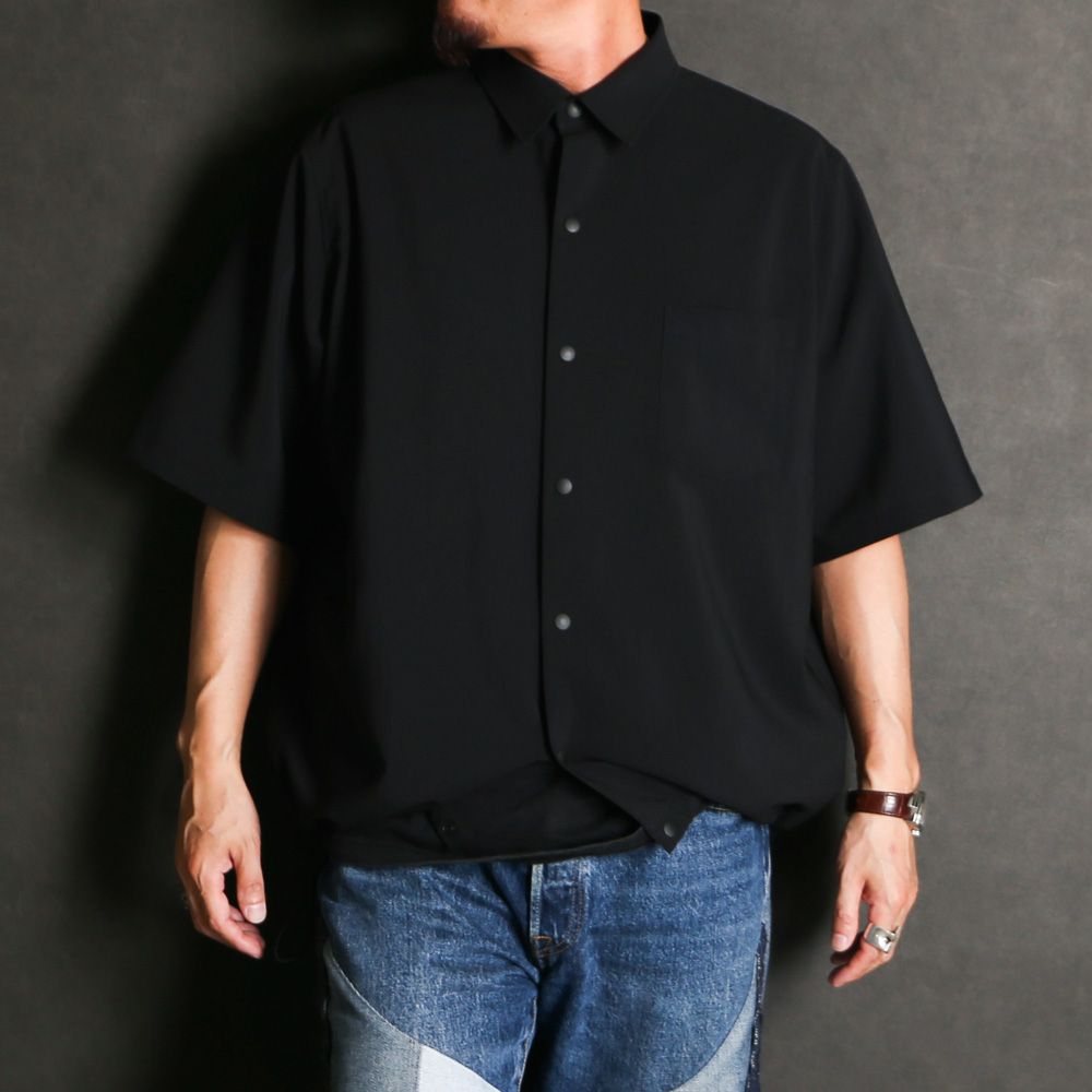 DROW CORD SHIRT - BLACK / ドローコード シャツ / VTM-26-S-003