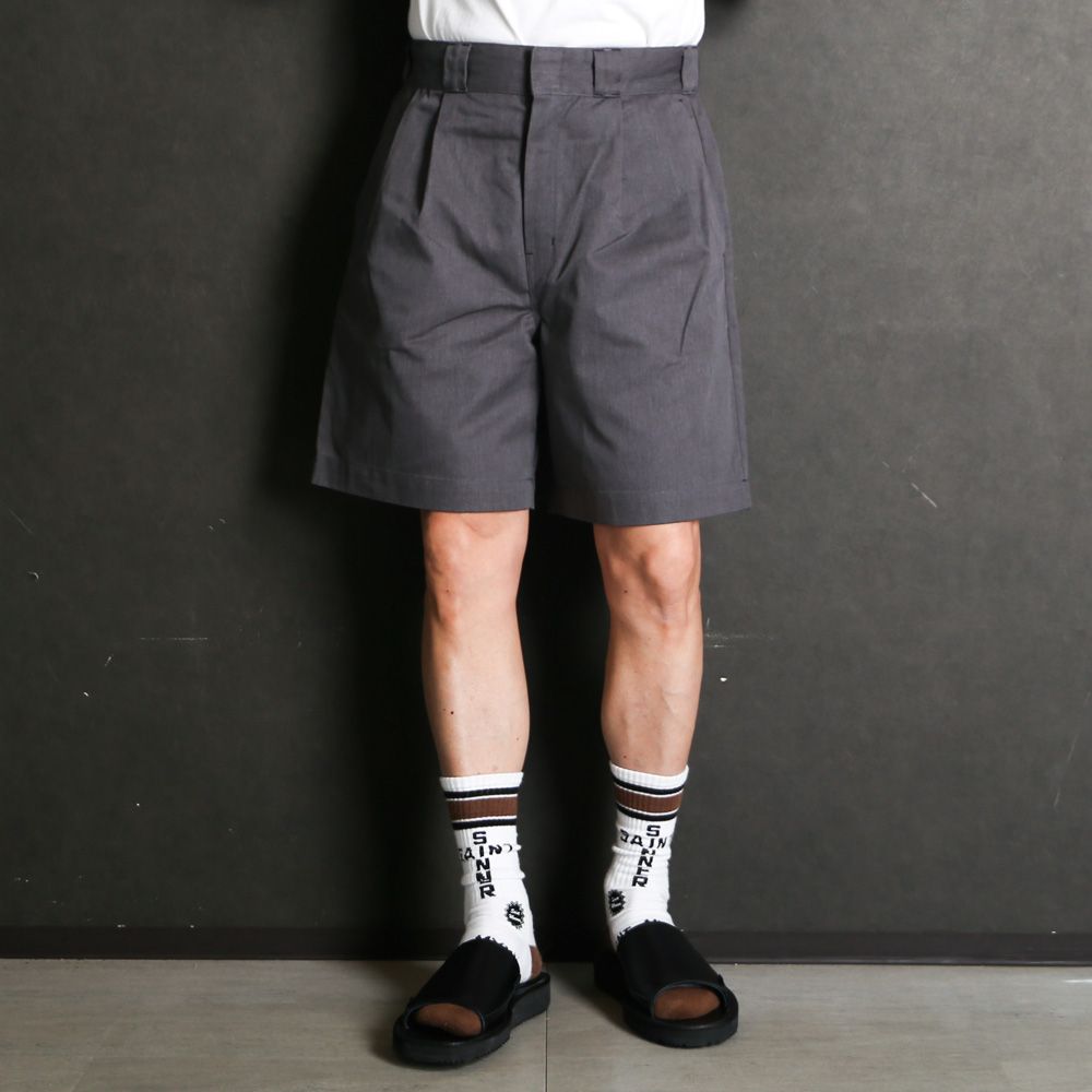 × DICKIES / 2TUCK HALF PANTS - T.GRAY / 2261-CP41-029
