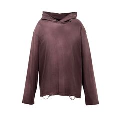 Distressed Light Weight Hoodie - BROWN / ライトウエイト フーディー / G15HD089