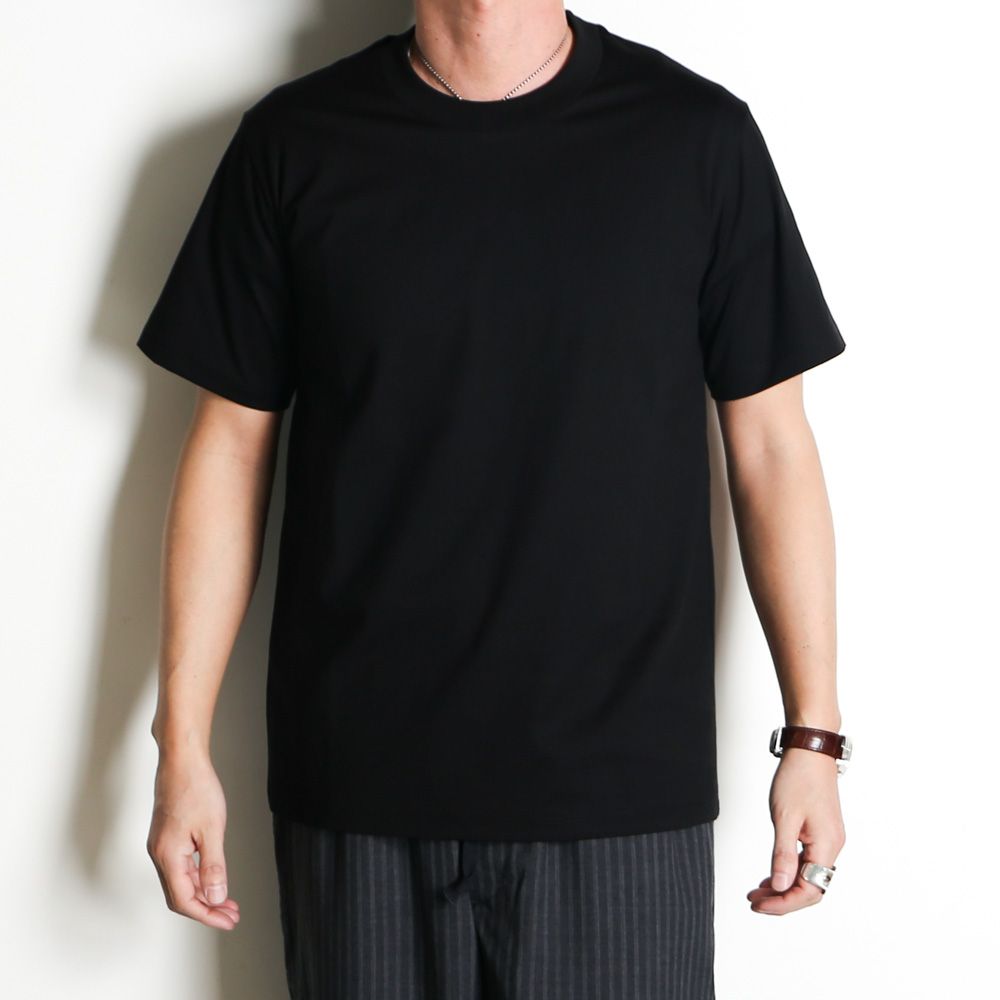 REGULAR FIT Tee - BLACK / オーガニックGIZA 80/3 天竺 サバイバルクロス® - レギュラーフィットTee / A26A19CS04B