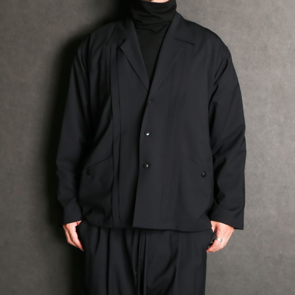 WORSTED WOOL-LIKE TWILL JK / シャツジャケット / 378205