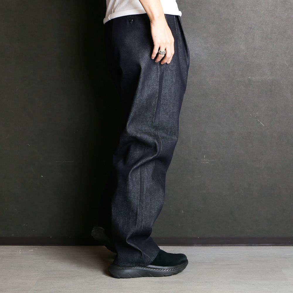 MINEDENIM マインデニム YWMND02-99-322 WTNB.Wide Work PS ワイド デニム パンツ ブラック系 32【極上美品】