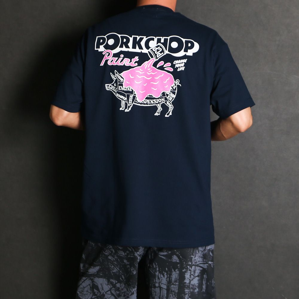 PCP PORK TEE - NAVY / ショートスリーブTシャツ