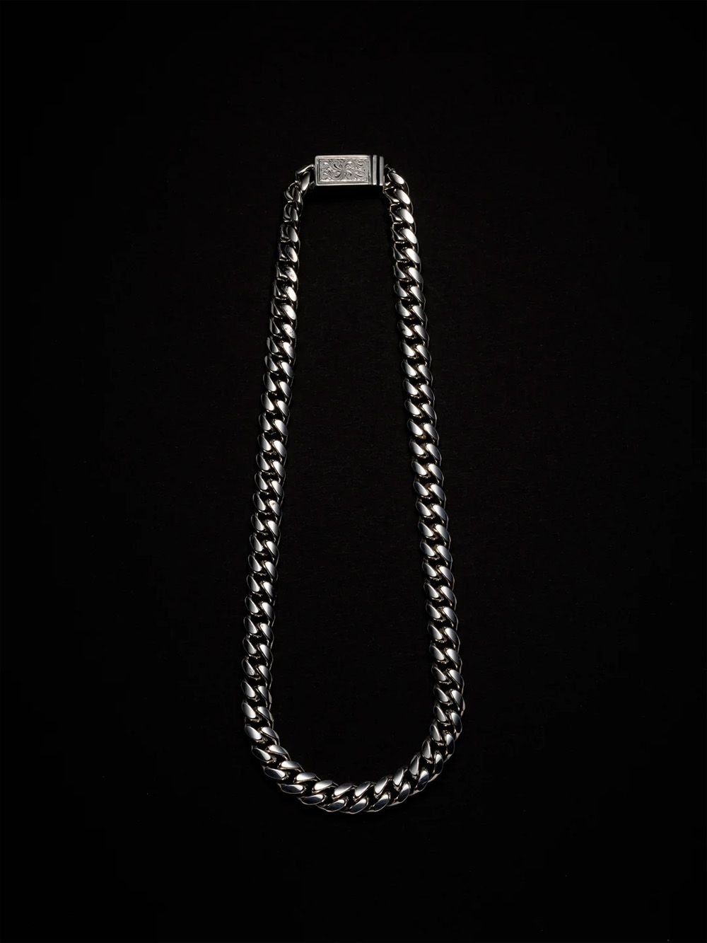 ANTIDOTE BUYERS CLUB - Engraved Box Crasp Chain / ネックレス