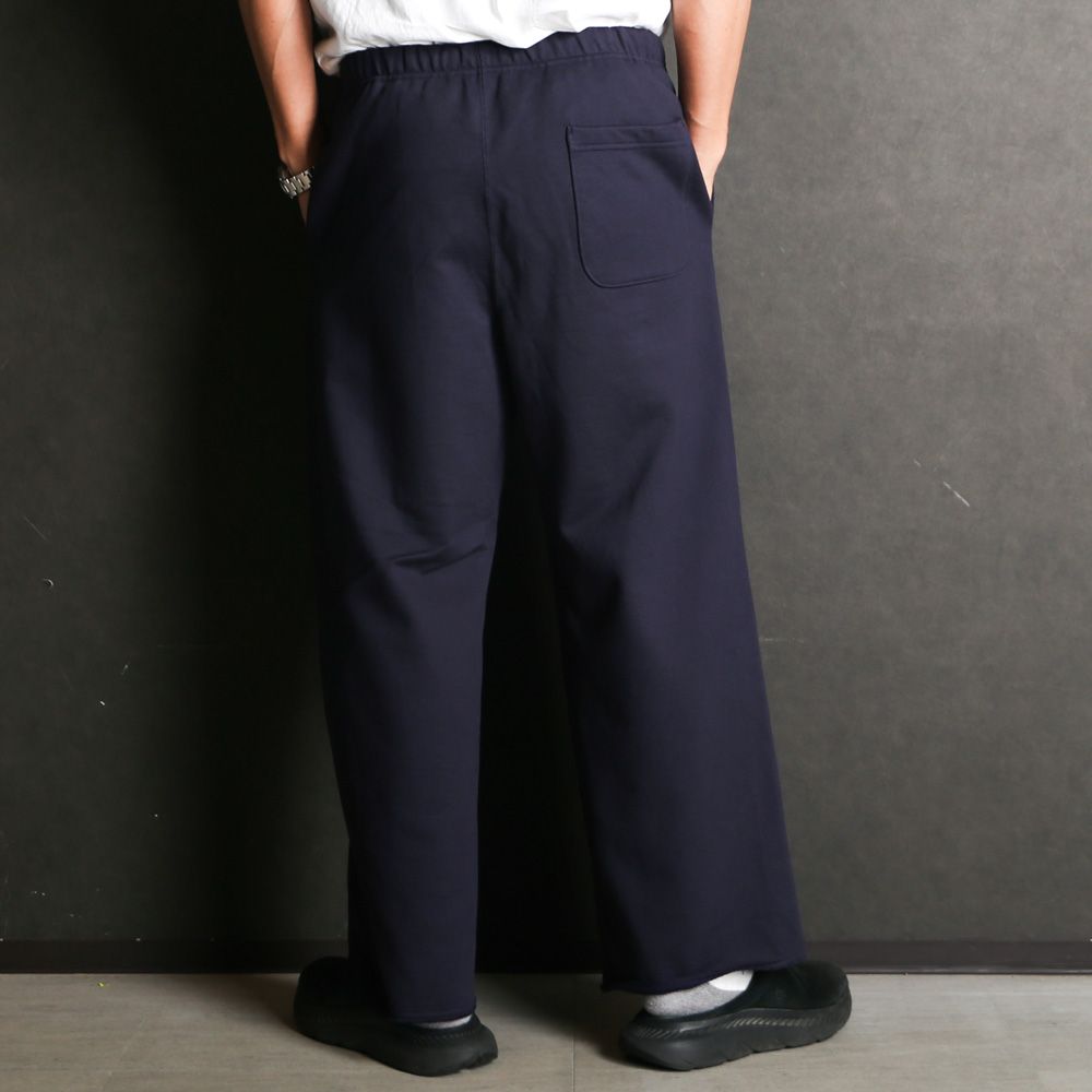 GYM PANTS - D.NAVY / オーガニックコットンヘビー吊裏毛 - ジムパンツ / A25D03PT01C