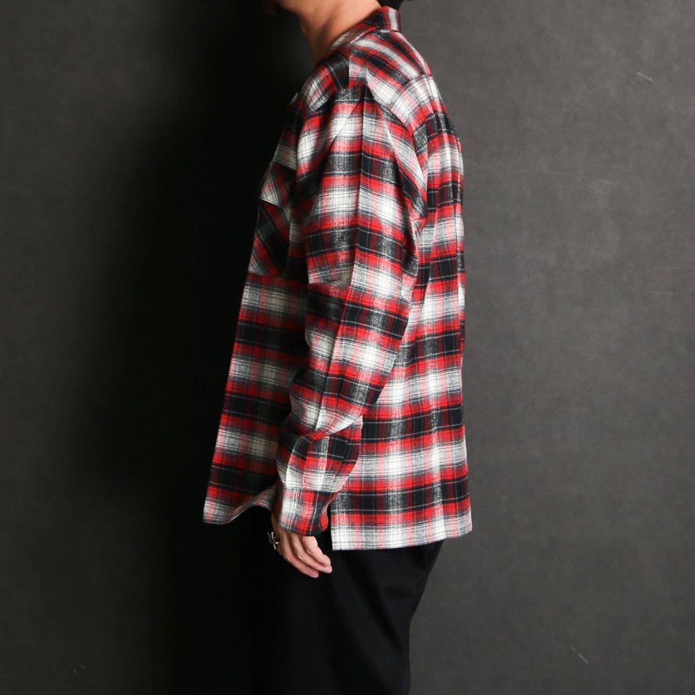 Check L/S Shirt (26aw) - Red / チェックシャツ / HS-080326