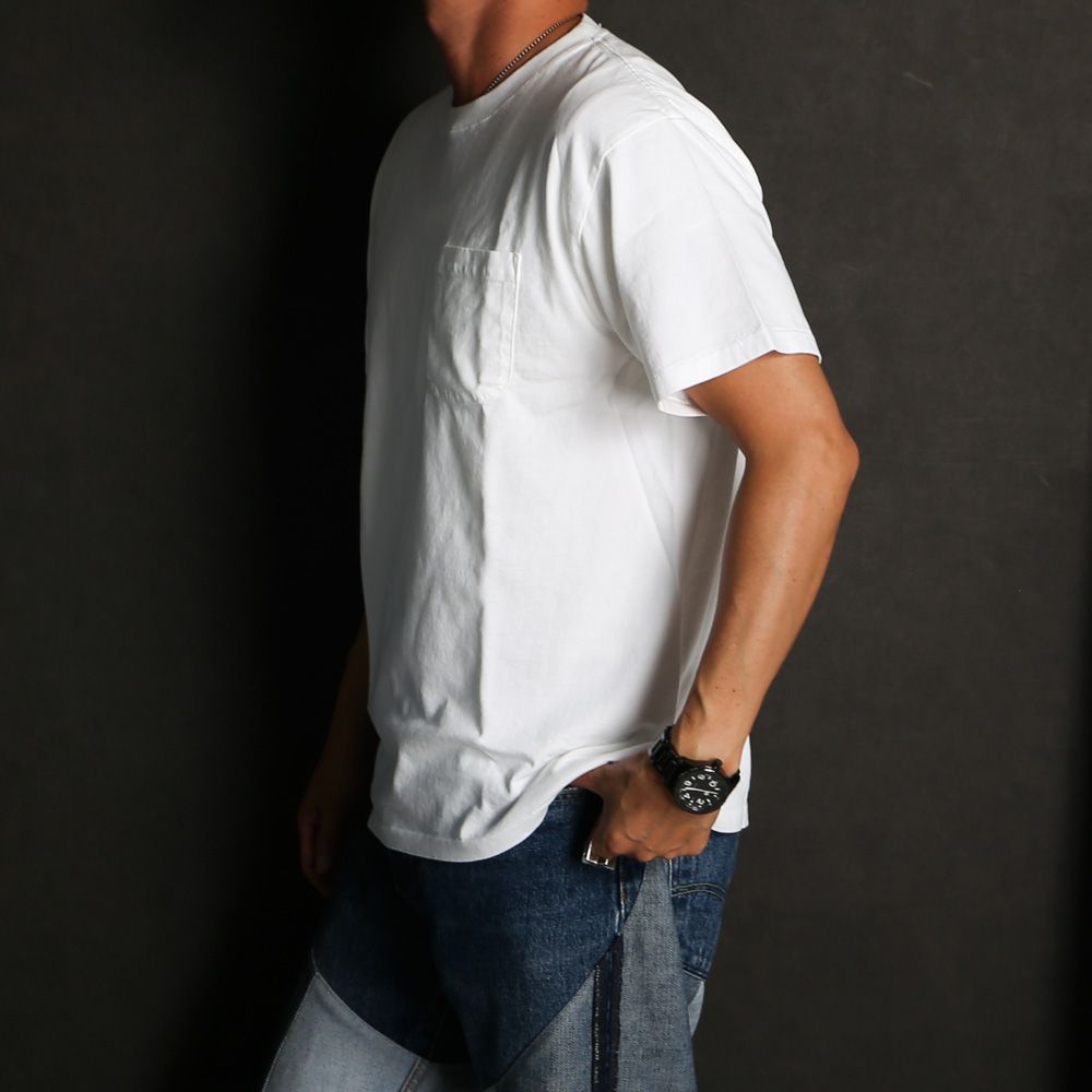 SD US Cotton Pocket T Vintage Wash - White / Tシャツ / TSOAB100