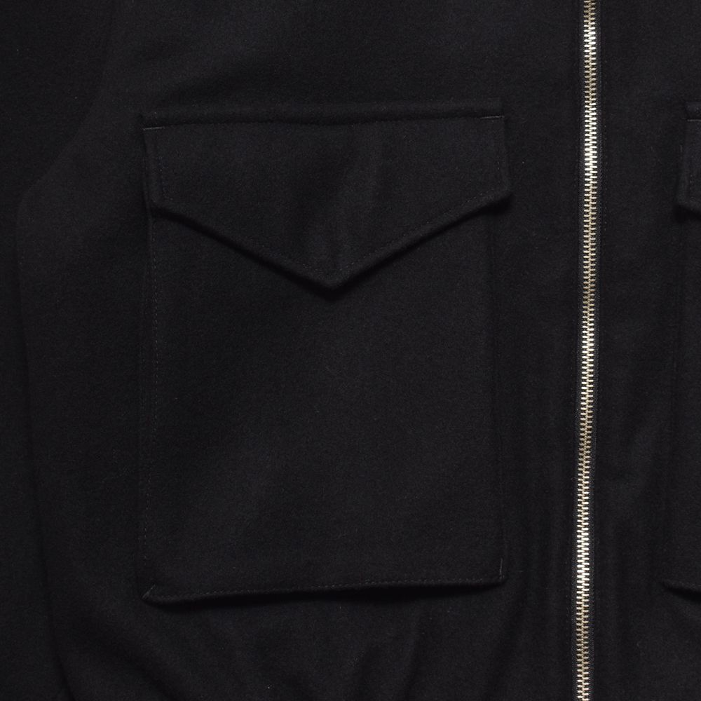 Wool Light Melton Flying JKT - BLK / 2510-9001