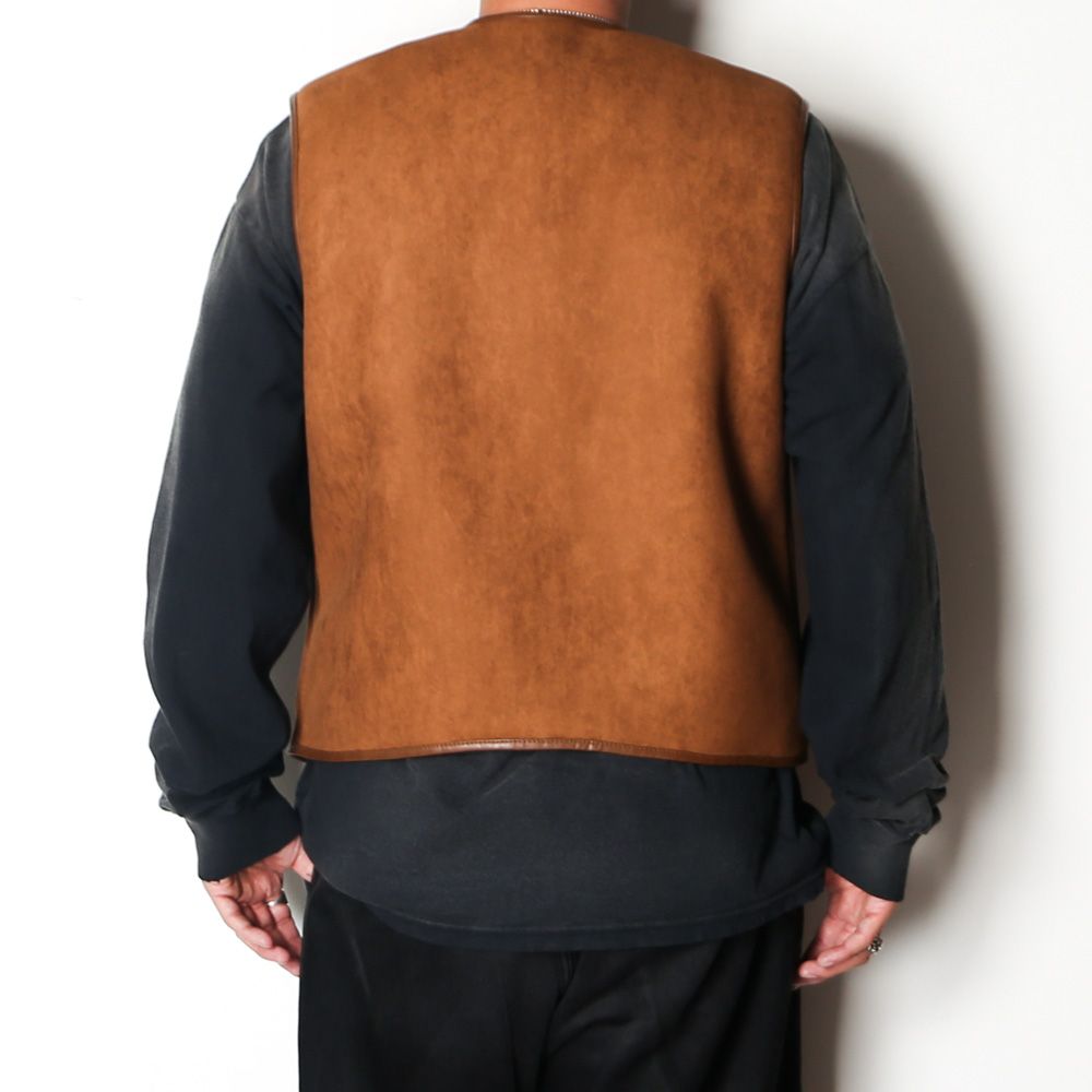 Vegan Mouton Vest - Brown  / GD0487