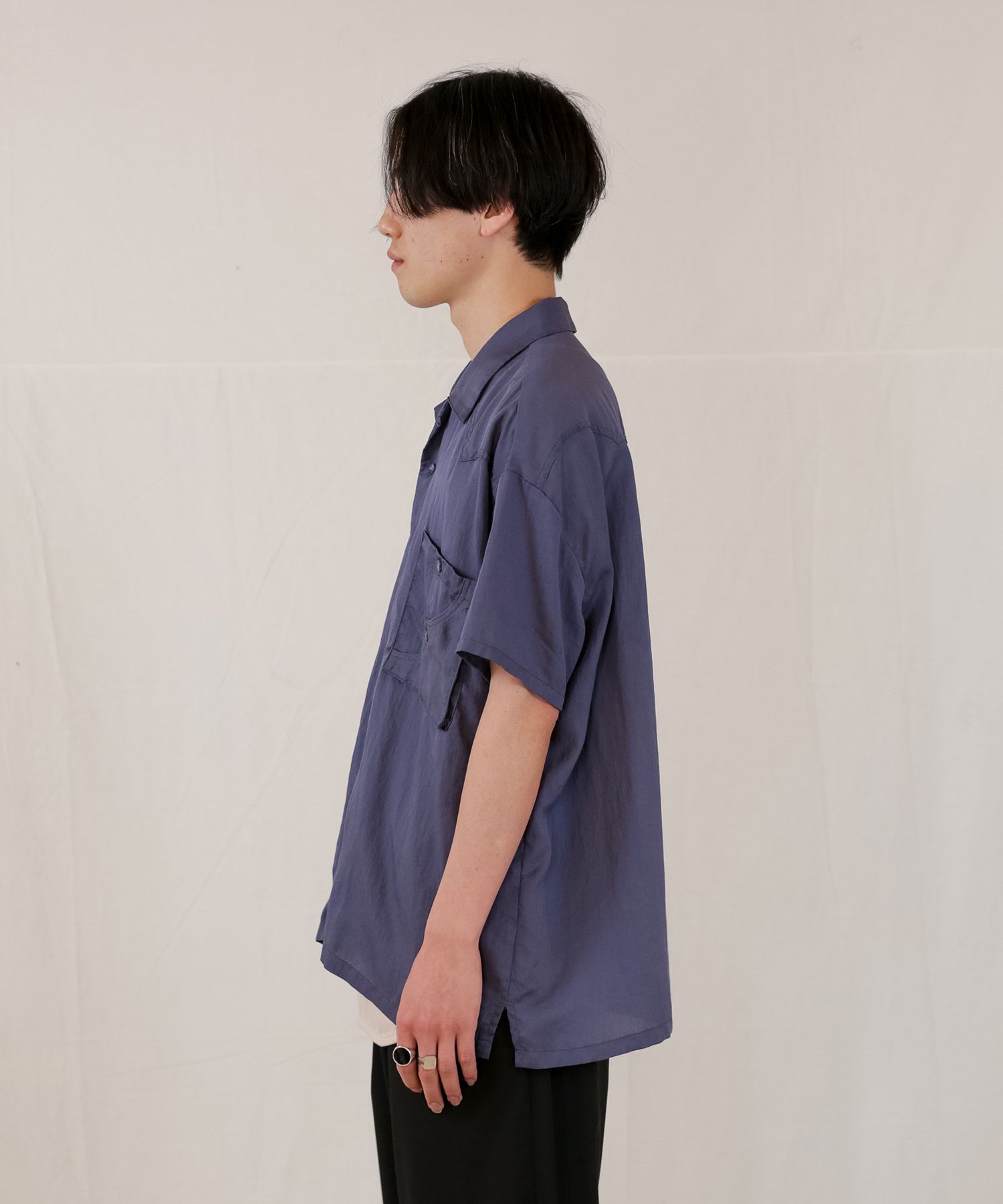 TE TWILL WIDE WESTERN H/S SH / ウエスタンヨーク ワイドシルエットシャツ / 379116