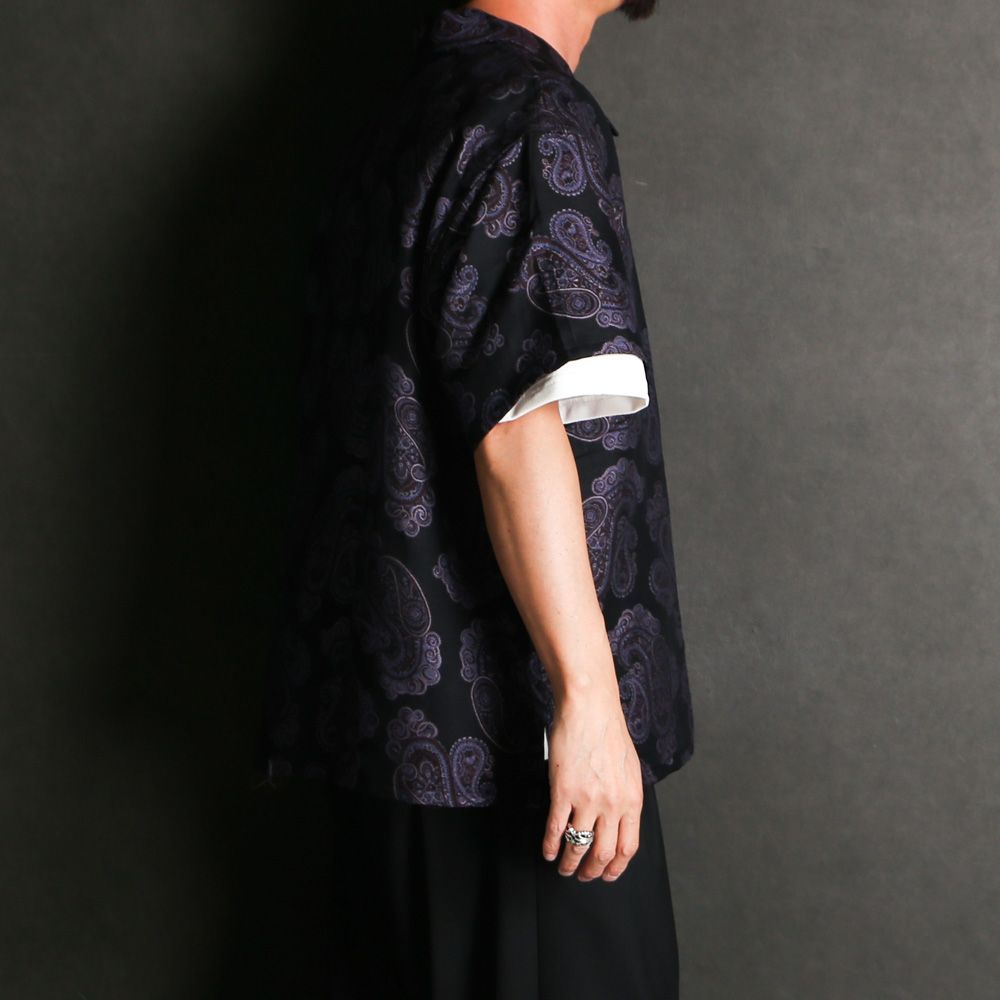 Aloha shirt - Sprinkled paisley jacquard / アロハシャツ - オリジナルペイズリージャガード / SN-614