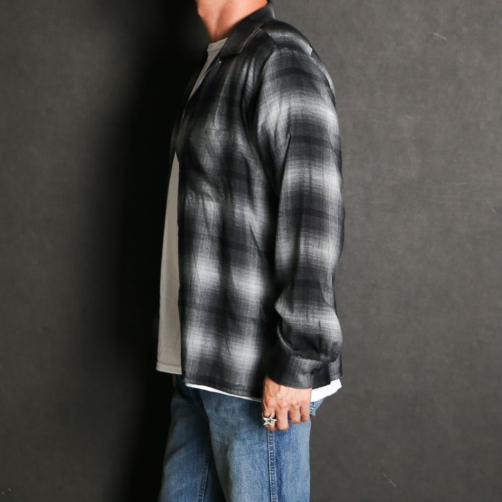 T.Rayon Ombre Open Collar Shirt  - BLT / MDFBF09501