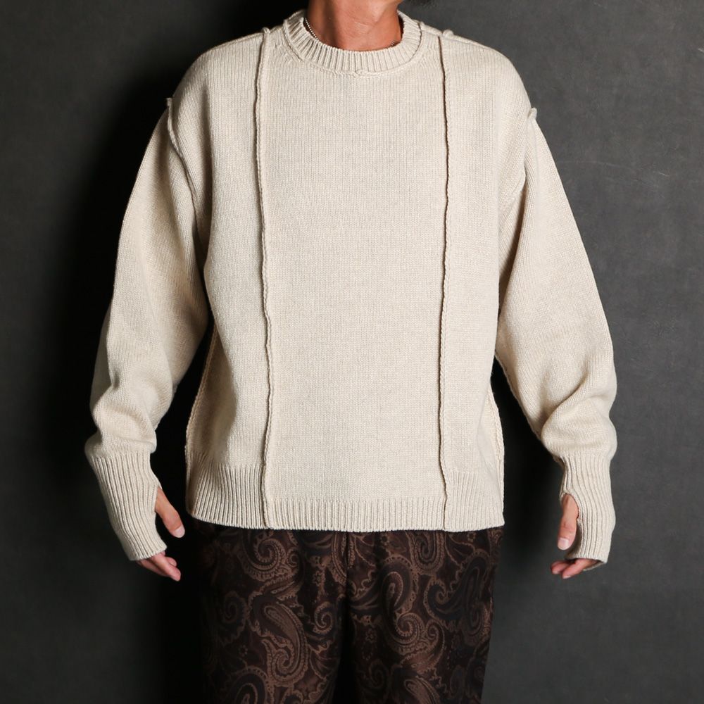 superNova. - Moebius knit sweater / クルーネックセーター 