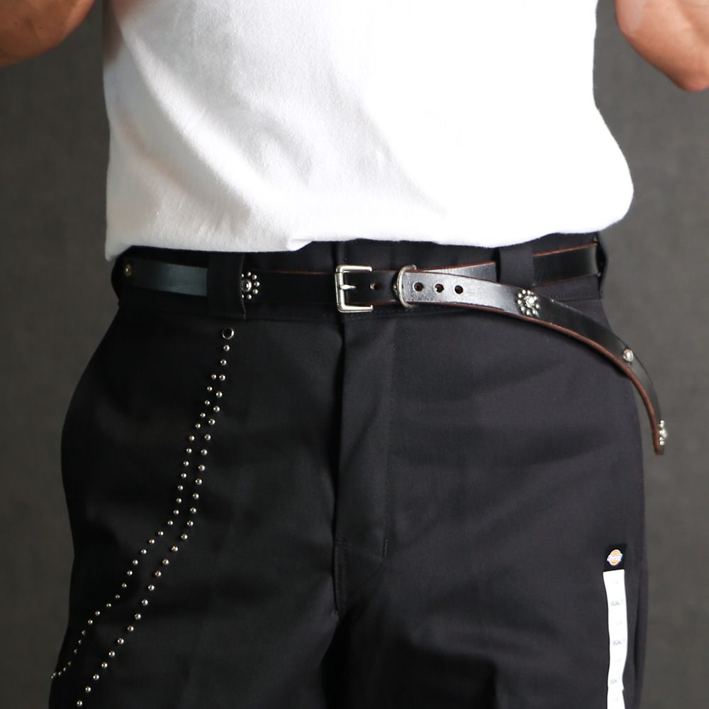 Belt #Flower Stone40 0.75 - Black / ベルト / BLZAU530