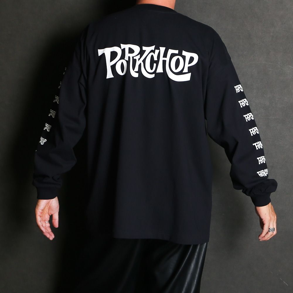 SC LOGO L/S TEE - BLACK / ロングスリーブTシャツ