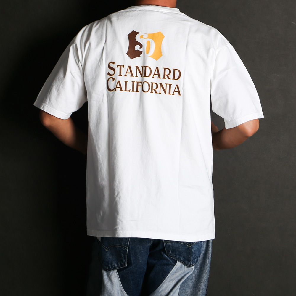 SD Heavyweight Shield Logo Pocket T - White / Tシャツ / TSOAF100