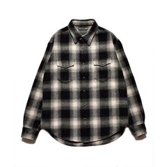 Ombre Check Flannel RF Western SH / 2310-5001