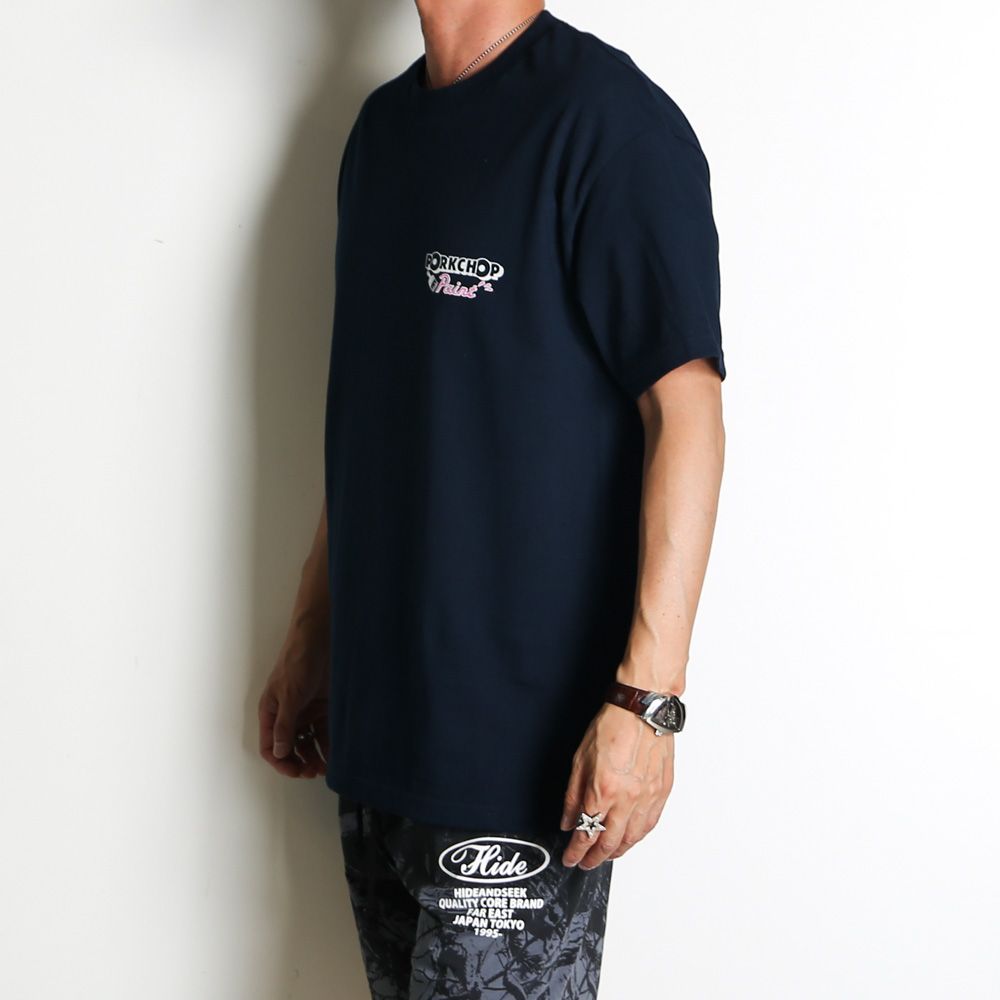 PCP PORK TEE - NAVY / ショートスリーブTシャツ