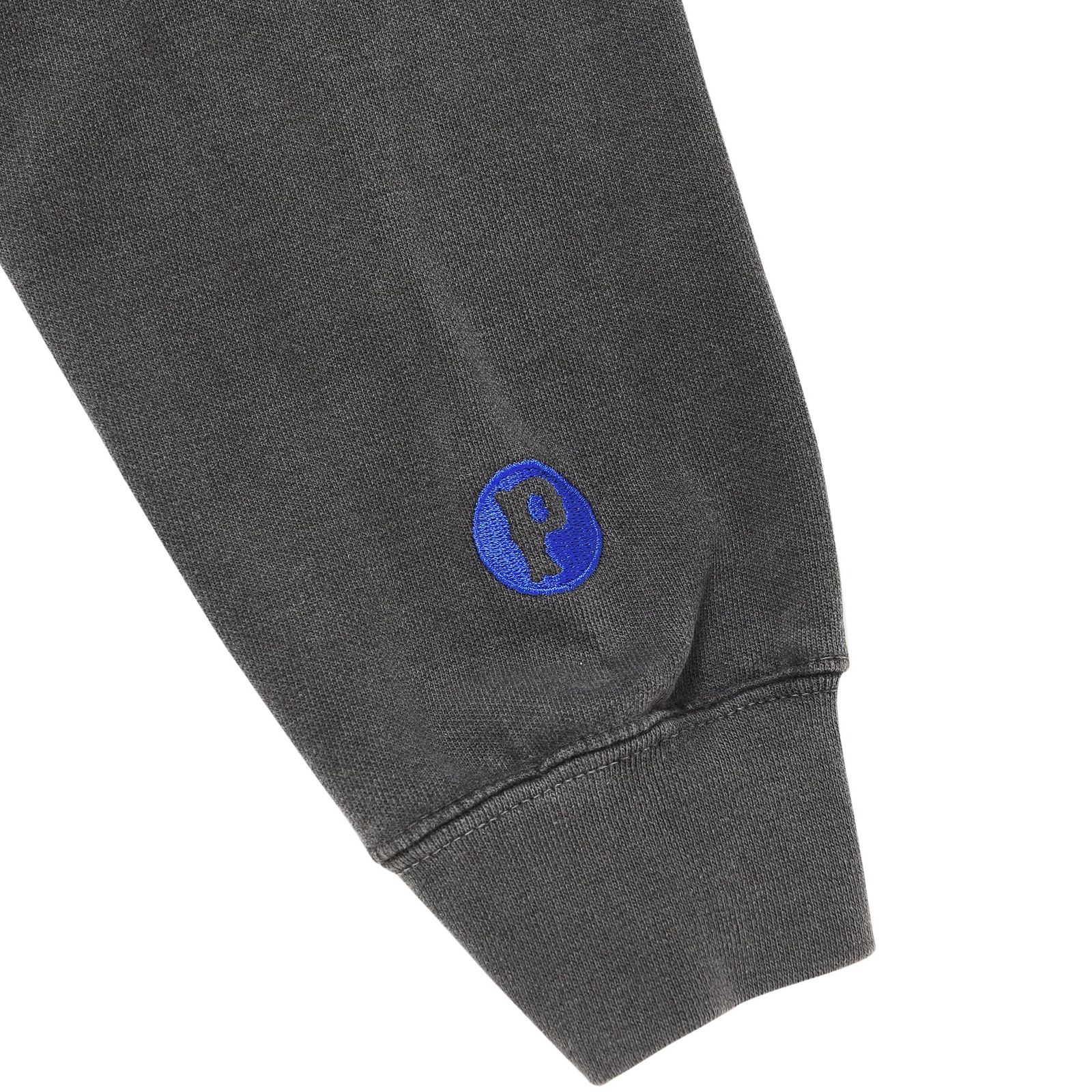 RUNNING LOGO HOODIE - ASH BLACK / プルオーバーパーカー