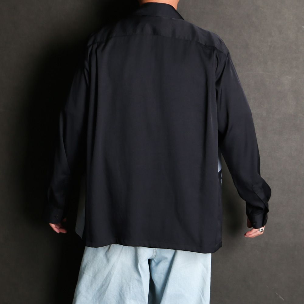"FLOWER PRINT" SHIRTS - BLACK / シャツ / TA24AW-SH026