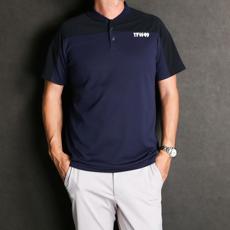 TFW49 - COLLAR LESS POLO / カラーレス ポロシャツ / T102220004 